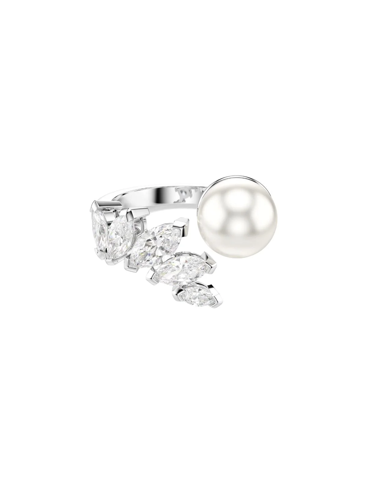 SWAROVSKI Nhẫn Mesmera:Ring Pearl Whi/Rhs 55