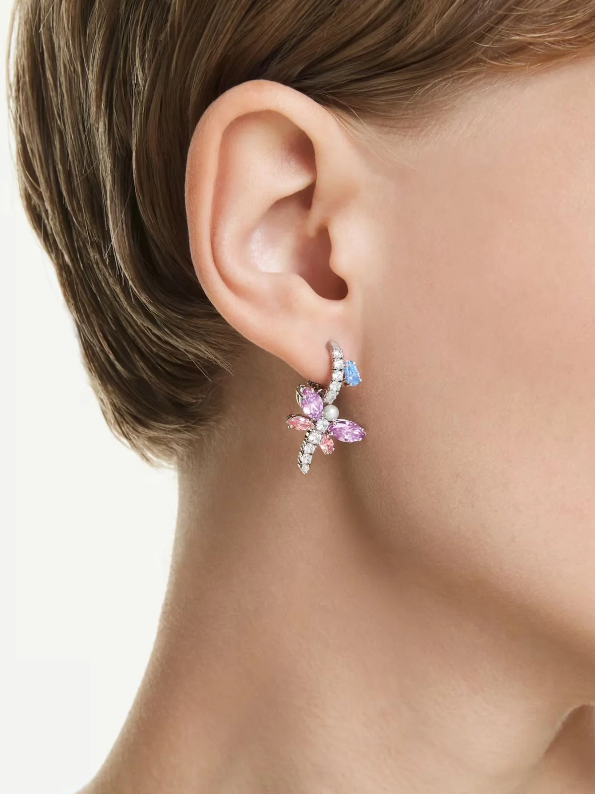 SWAROVSKI Bông Tai Capsule:Pe Hoop Mul/Rhs