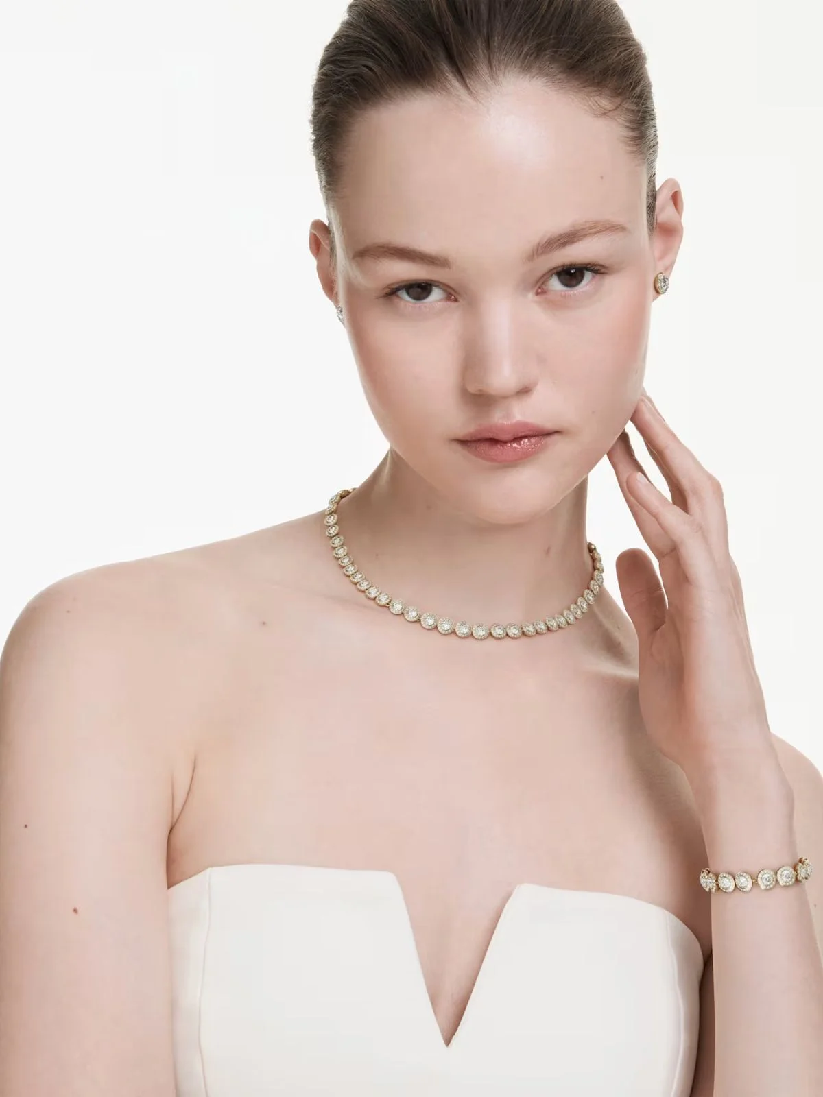 SWAROVSKI Bộ Trang Sức Una:Set Angelic Cry/Gos