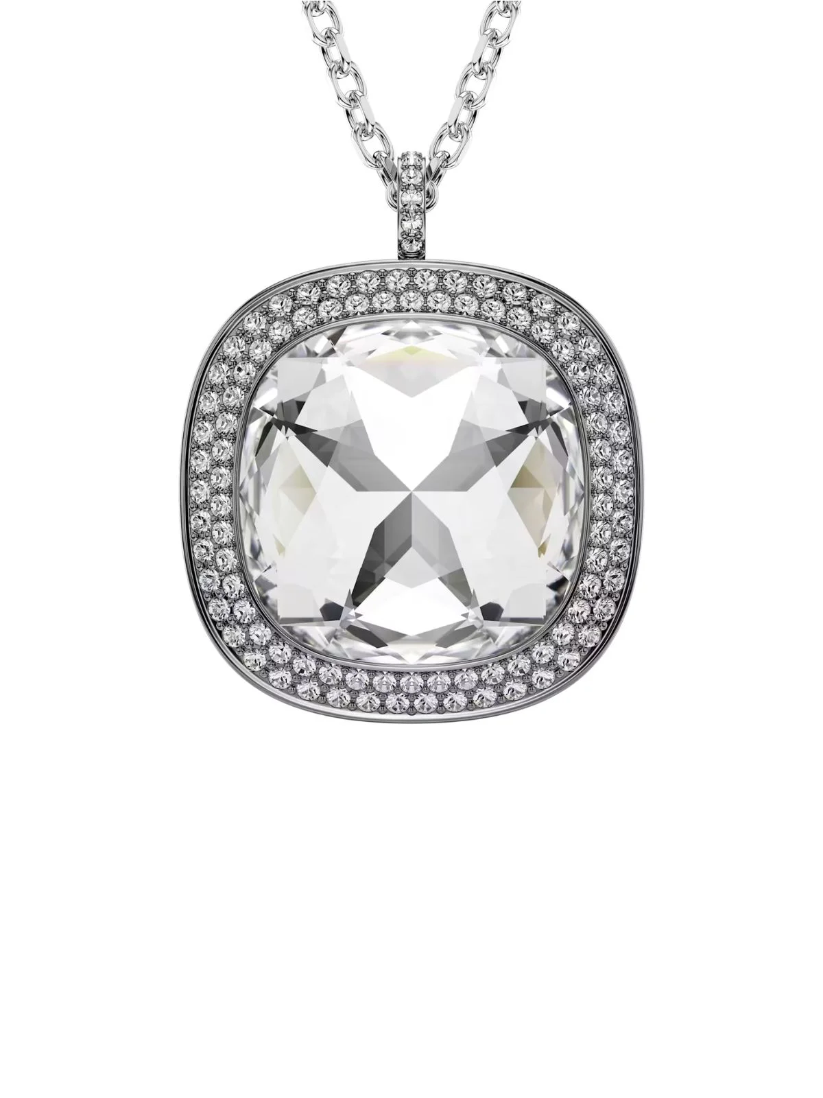 SWAROVSKI Vòng Cổ Una:Pnb Xl Cushion Lit Cry/Mix