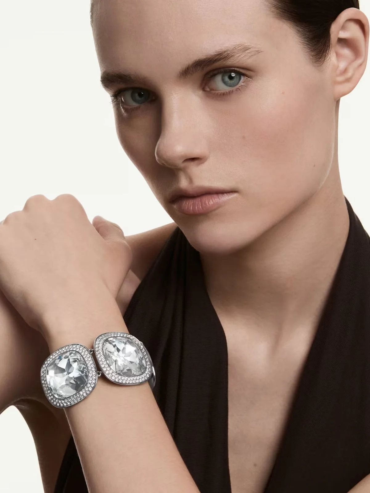 SWAROVSKI Vòng Tay Una:Bracelet Xl Cushio Cry/Bru