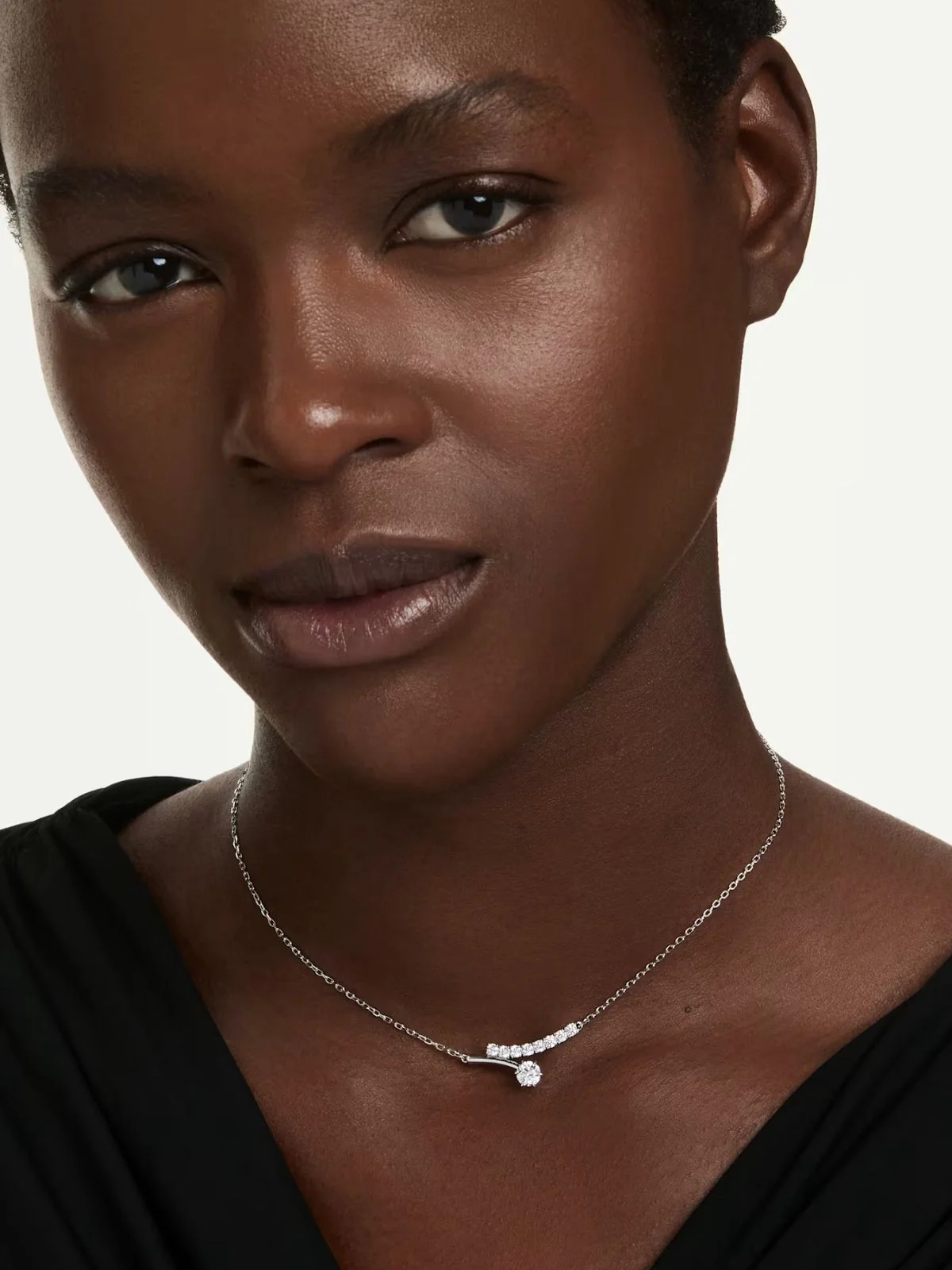SWAROVSKI Vòng Cổ Matrix:Necklace Crash Whi/Rhs