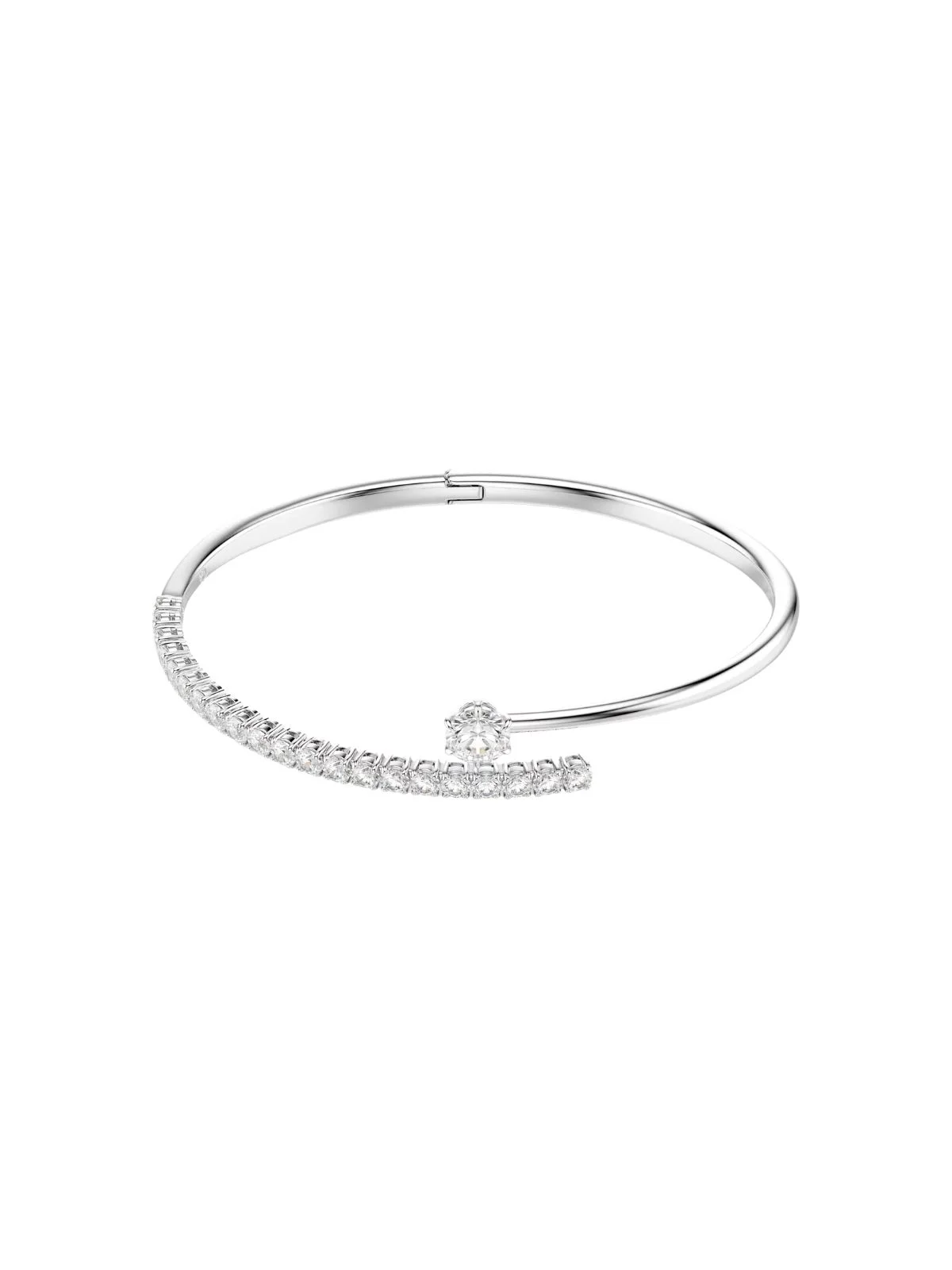 SWAROVSKI Vòng Tay Matrix:Bangle Open Whi/Rhs M