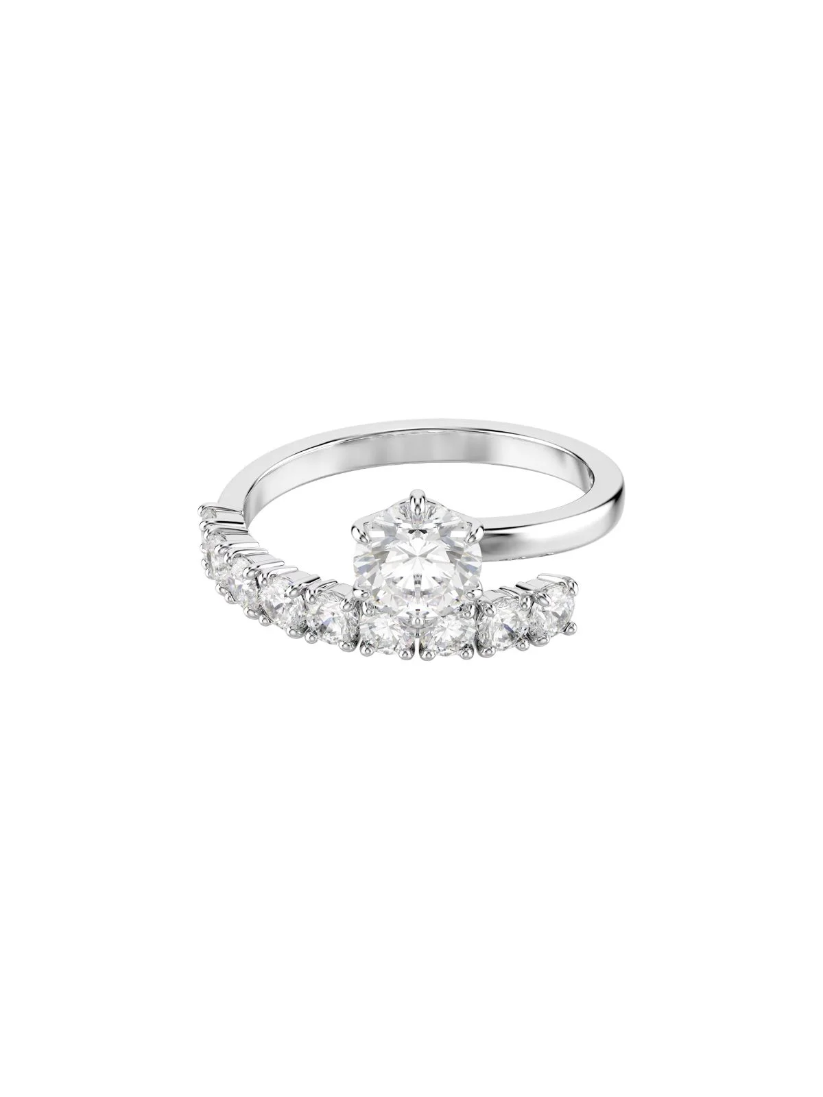 SWAROVSKI Nhẫn Matrix:Ring Open Whi/Rhs