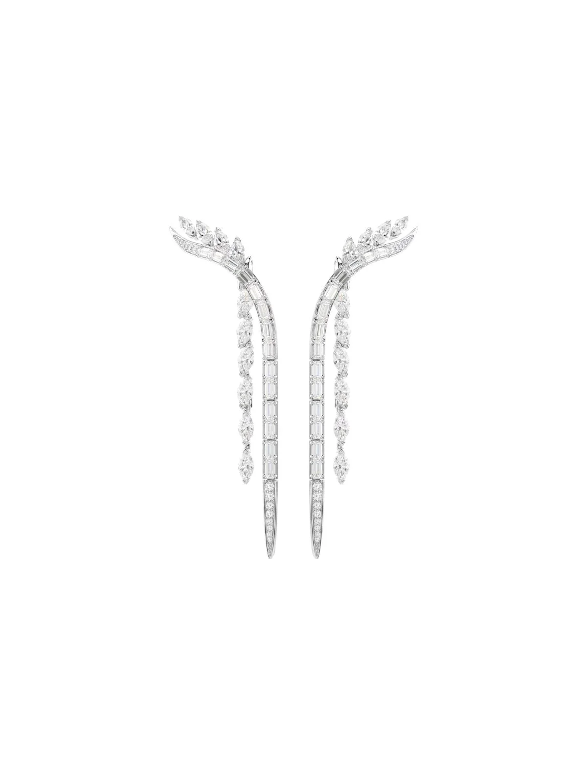 SWAROVSKI Bông Tai Mesmera:Pe Long Whi/Rhs