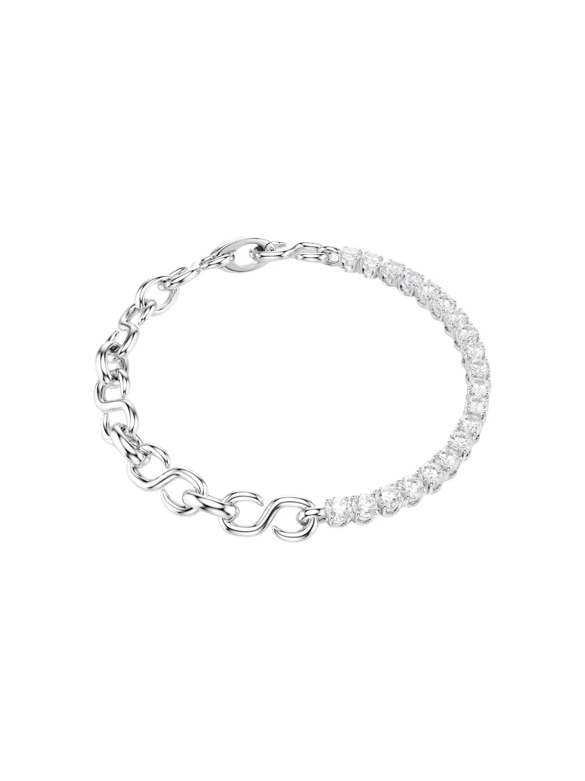 SWAROVSKI Vòng Tay Matrix:Bracelet Chain Whi/Rhs