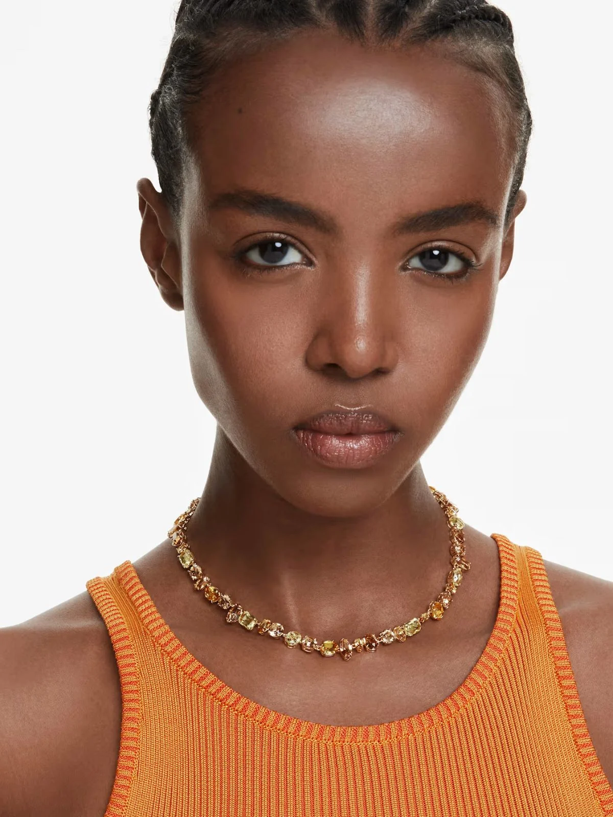 SWAROVSKI Vòng Cổ Gema:All Ard Caramel Mul/Gos