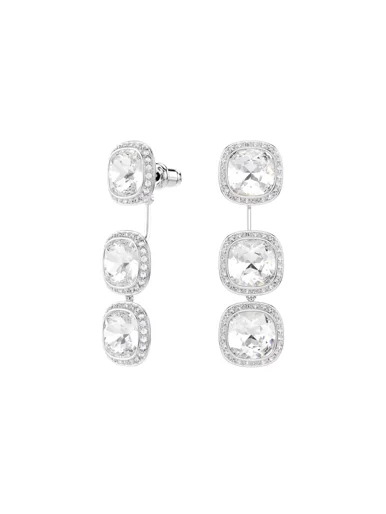 SWAROVSKI Bông Tai Una:Pe Ver Cushion Cry/Rhs