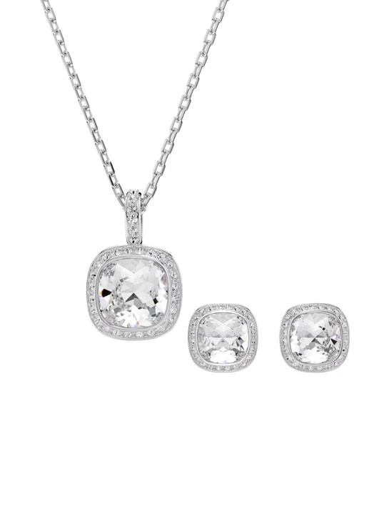 SWAROVSKI Bộ Trang Sức Una:Set Cushion Cry/Rhs