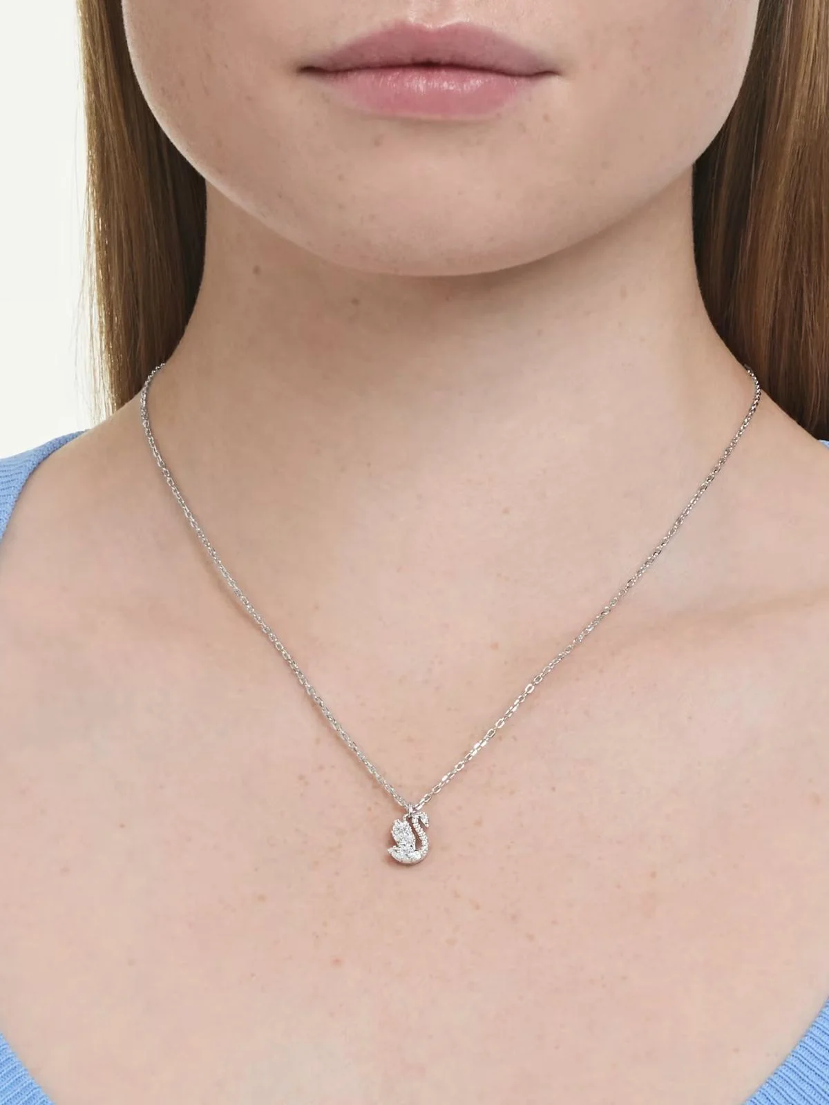 SWAROVSKI Vòng Cổ Swan:Pend Xxs White/Rhs