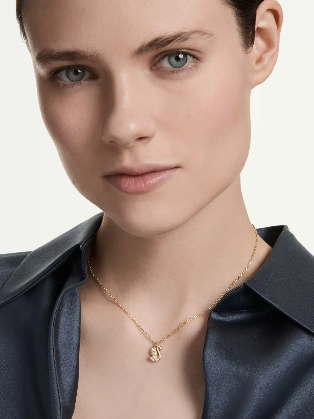 SWAROVSKI Vòng Cổ Swan:Pend Xxs White/Gos