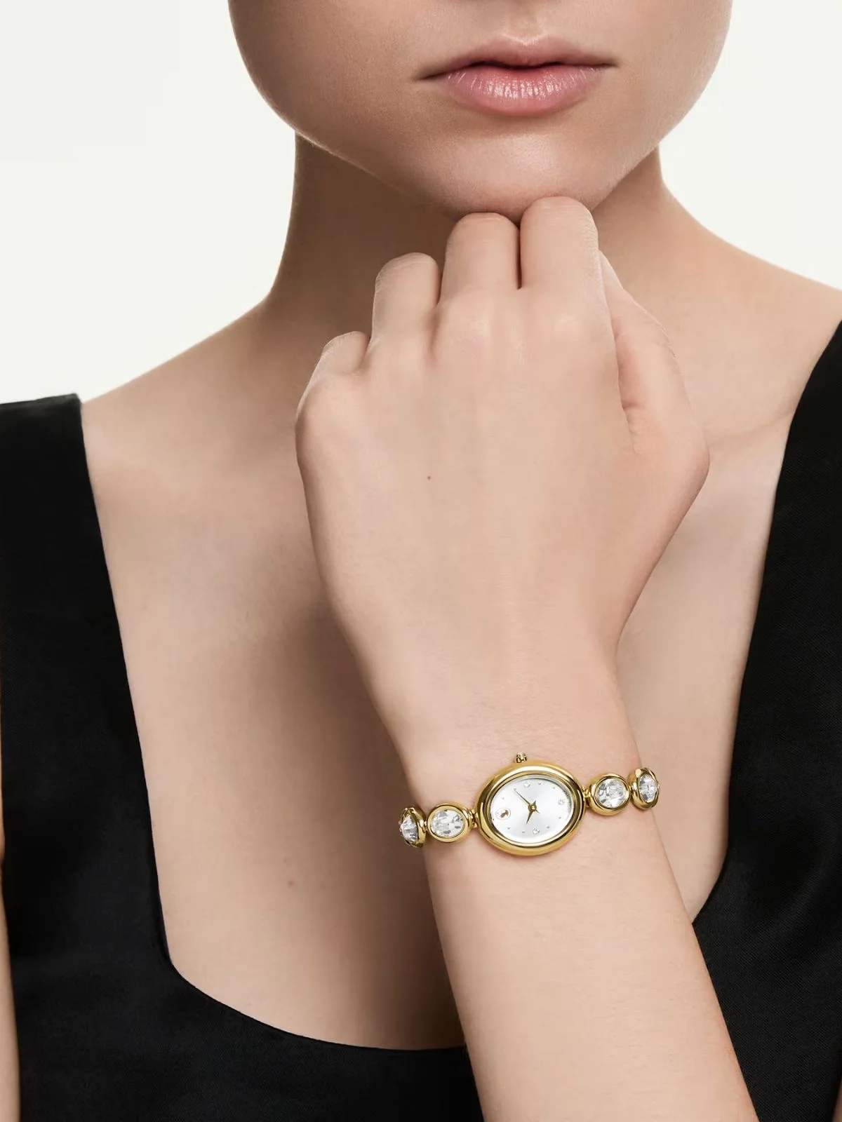 SWAROVSKI Đồng Hồ Imber Oval:Mb Pgo/White/Pgo