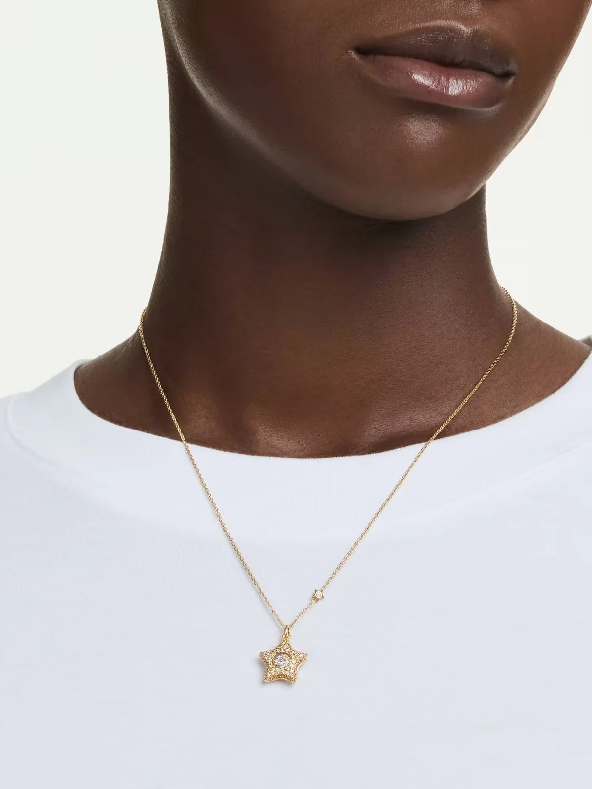 SWAROVSKI Vòng Cổ Sublima:Pend Star White/Gos