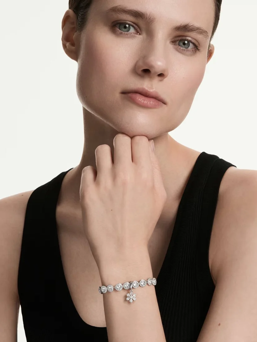 SWAROVSKI Mặt Dây Đeo Idyllia:Charm Motif White/Rhs