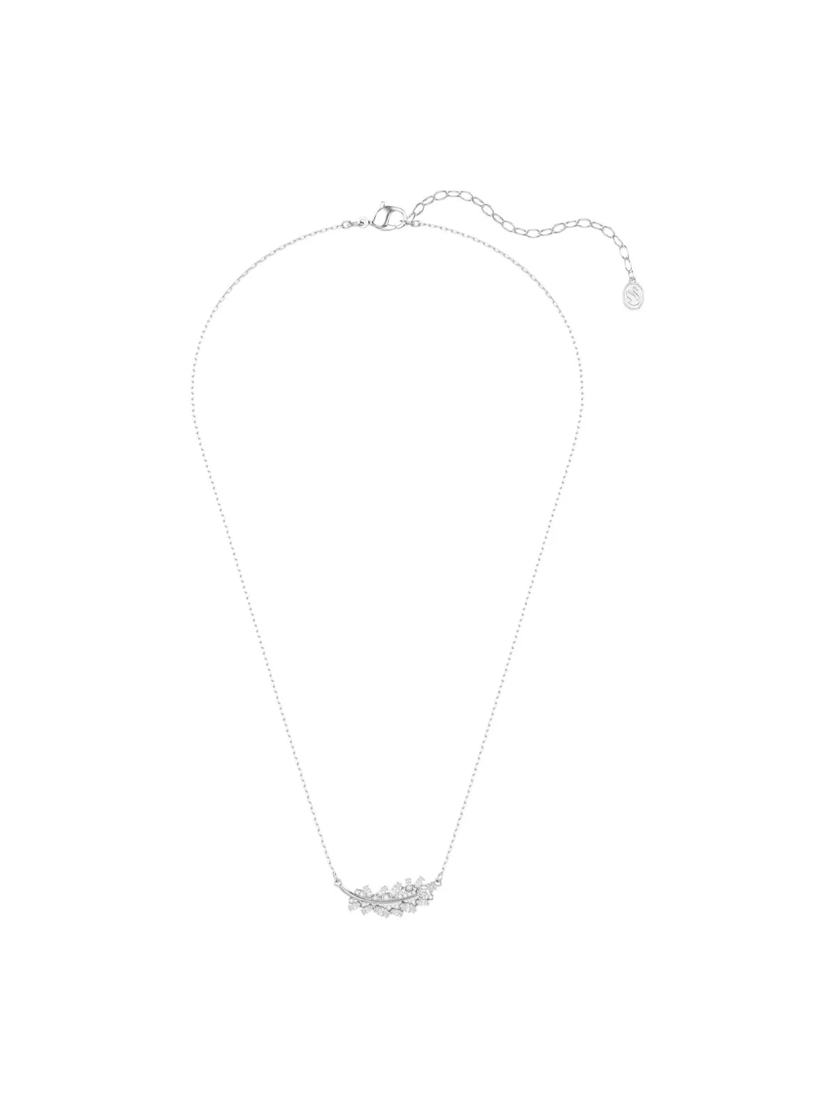 SWAROVSKI Vòng Cổ Vienna:Pend Feather White/Rhs