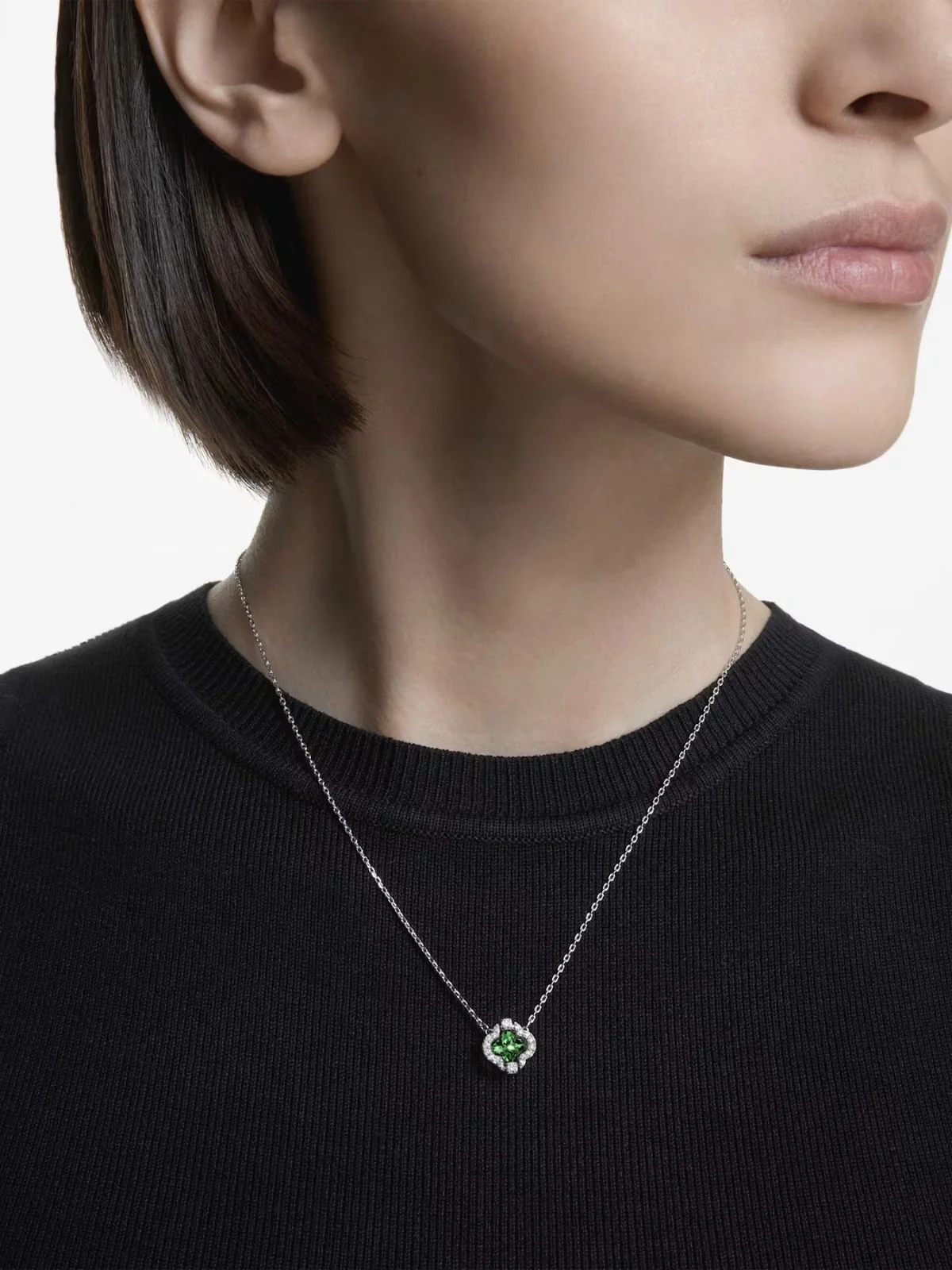 SWAROVSKI Vòng Cổ Una:Pend Clover Sp Dc Gr/Rhs