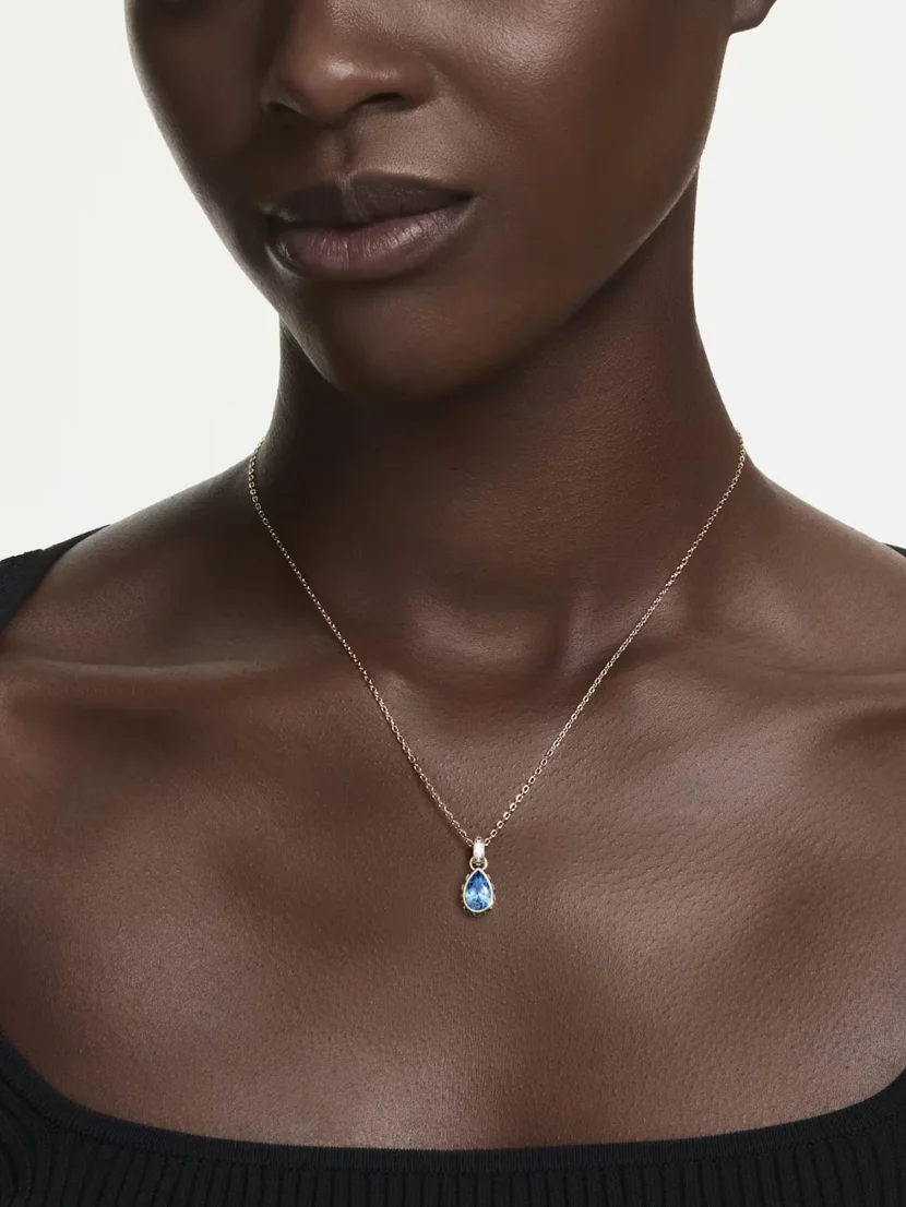 SWAROVSKI Vòng Cổ Mp Chroma:Pend Pear Fanbl/Gos