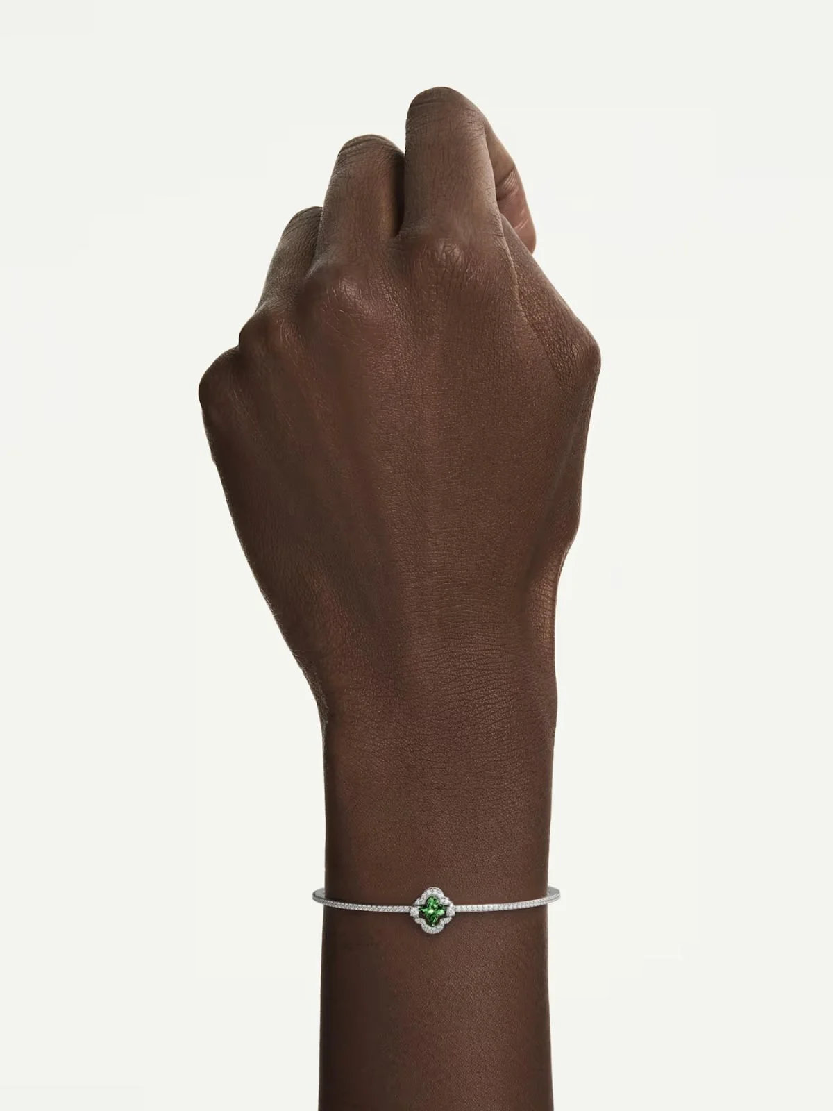 SWAROVSKI Vòng Tay Una:Bangle Clover Dc Gr/Rhs M
