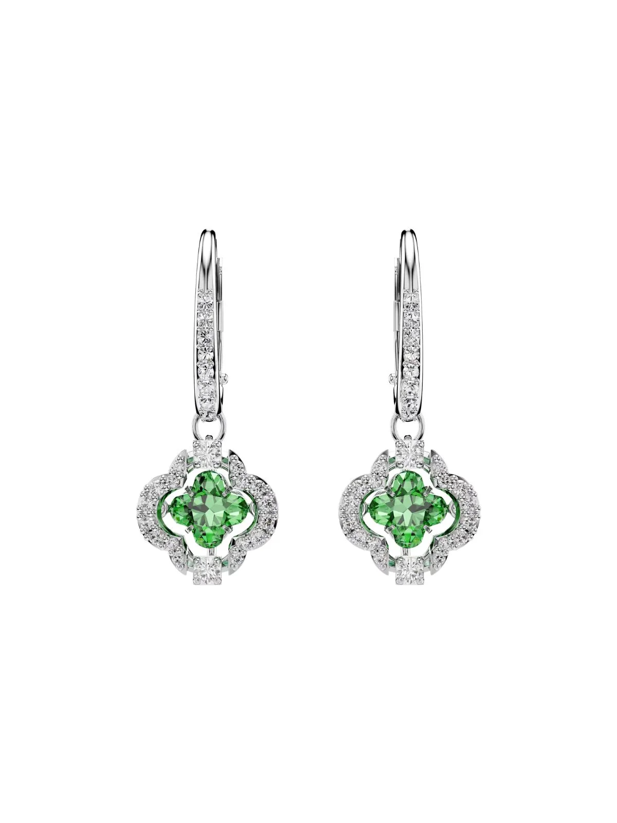 SWAROVSKI Bông Tai Mp Una:Pe Clover Sp Dc Gr/Rhs