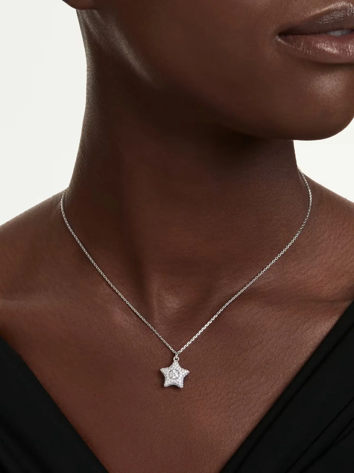 SWAROVSKI Vòng Cổ Sublima:Pend Star White/Rhs