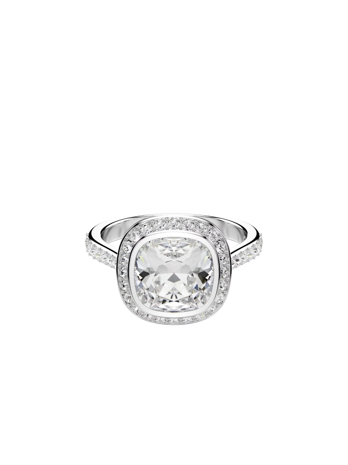SWAROVSKI Nhẫn Una:Ring Cushion Cry/Rhs 55