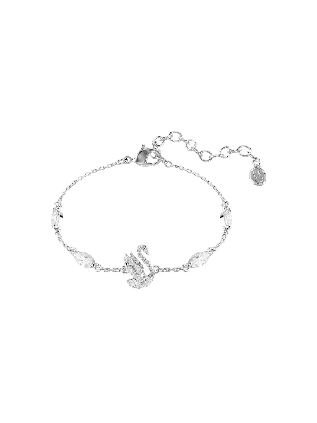 SWAROVSKI Vòng Tay Swan:Bracelet Xxs White/Rhs
