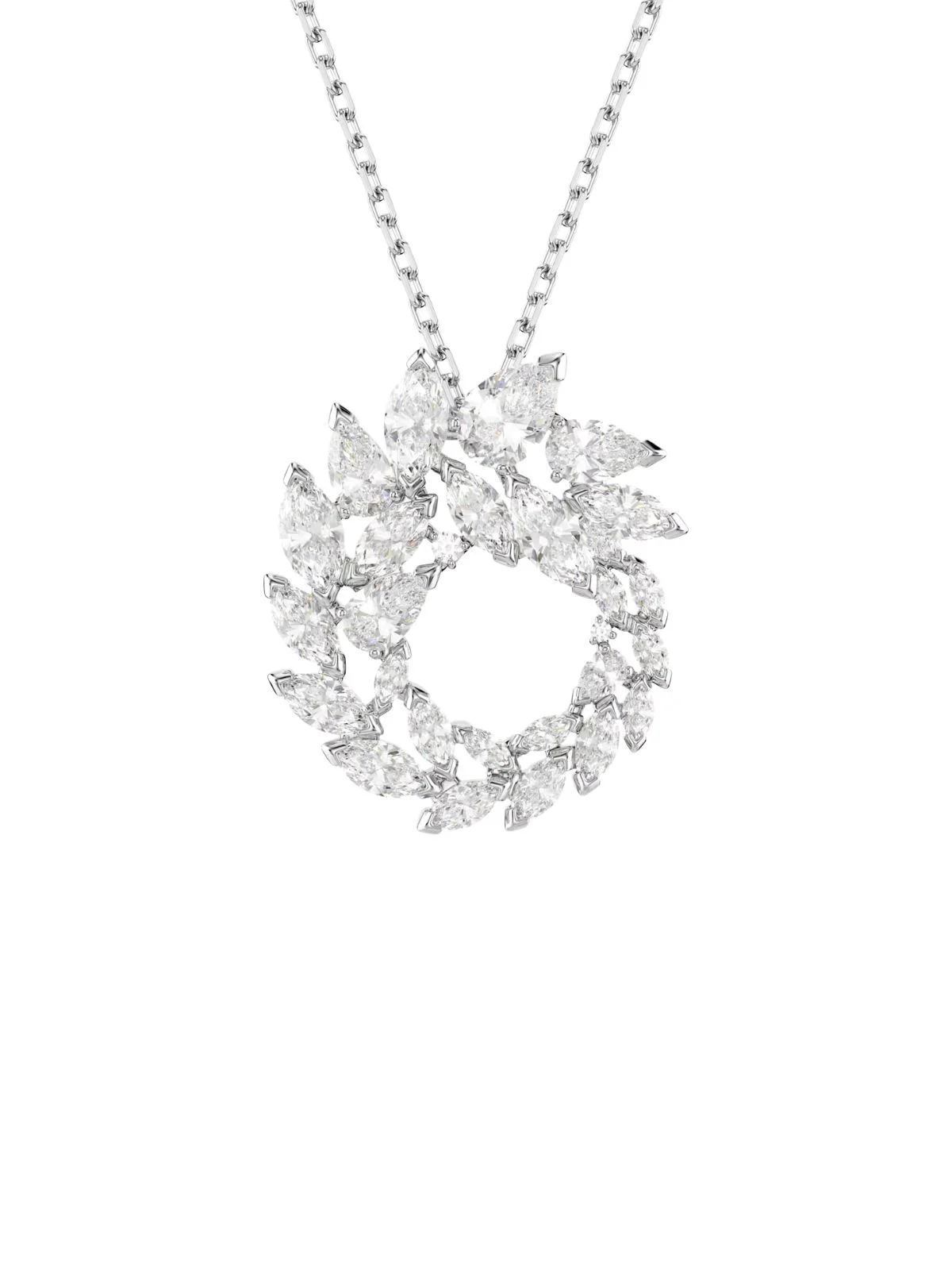 SWAROVSKI Vòng Cổ Mesmera:Pend Circular Wht/Rhs