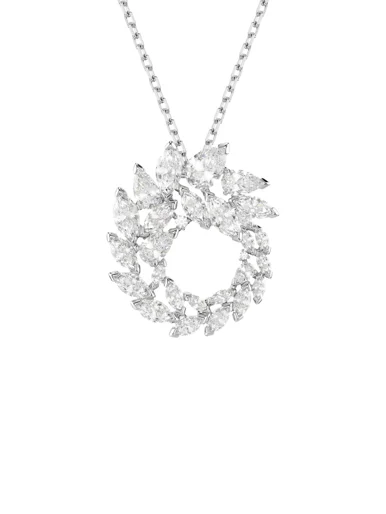 SWAROVSKI Vòng Cổ Mesmera:Pend Circular Wht/Rhs