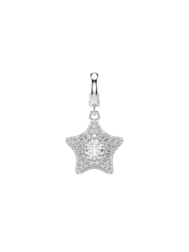 SWAROVSKI Mặt Dây Đeo Sublima:Charm White/Rhs