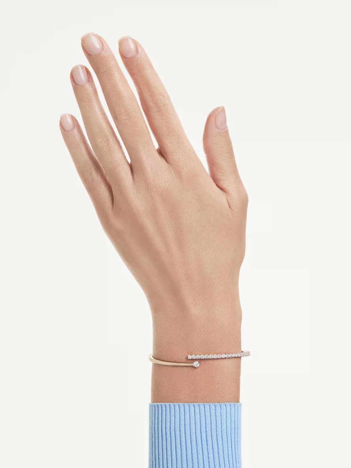 SWAROVSKI Vòng Tay Matrix:Bangle Open White/Ros M