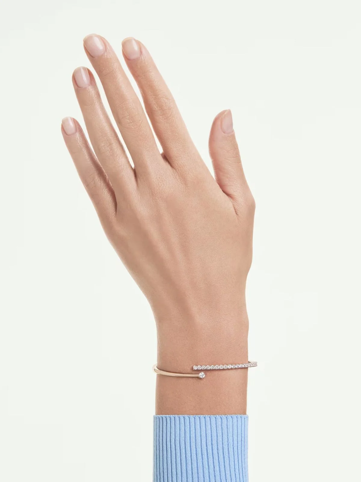 SWAROVSKI Vòng Tay Matrix:Bangle Open White/Ros S