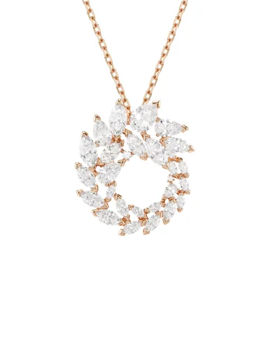 SWAROVSKI Vòng Cổ Mesmera:Pend Circular Wht/Ros
