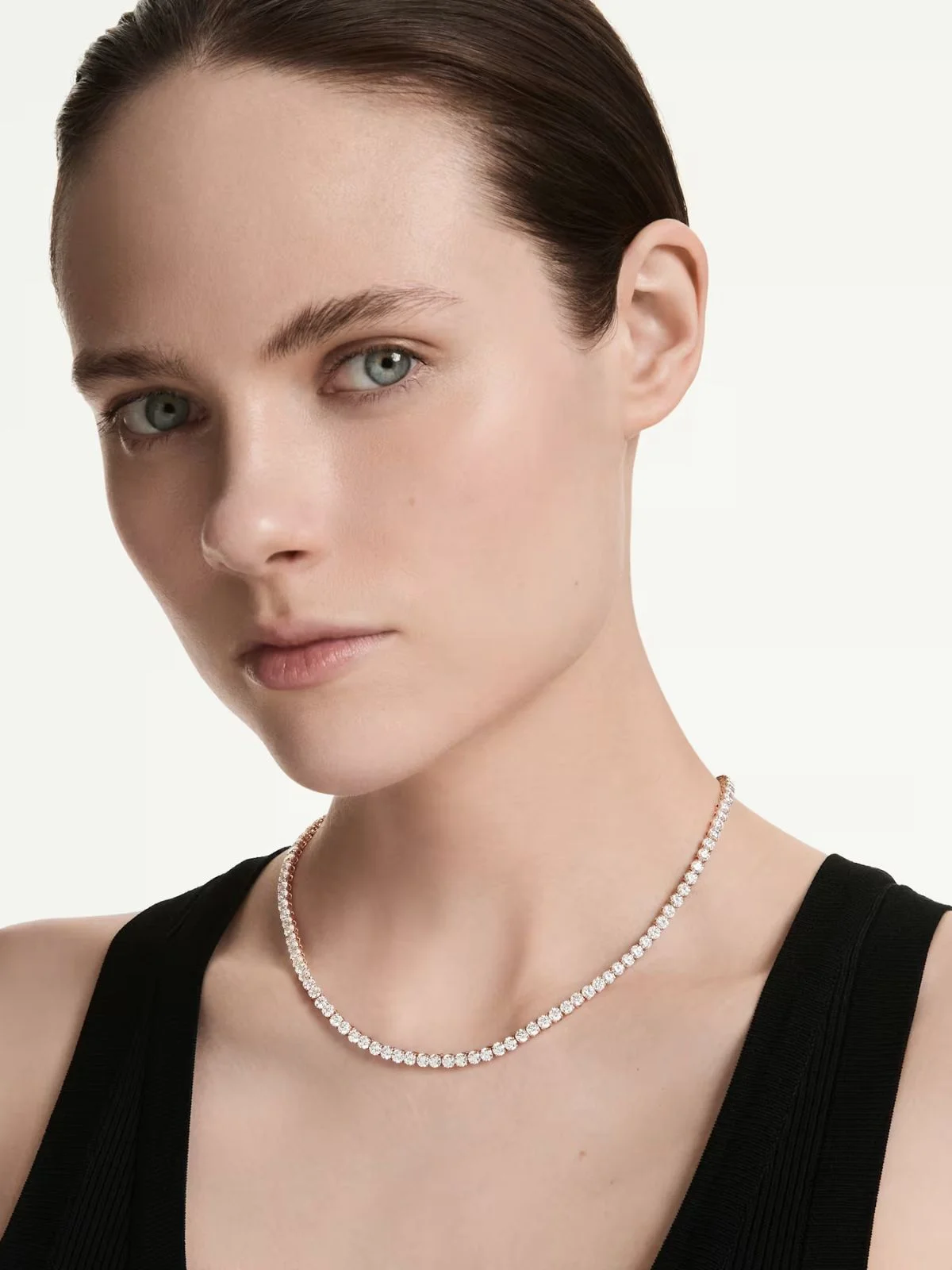 SWAROVSKI Vòng Cổ Matrix:Tn White/Ros M