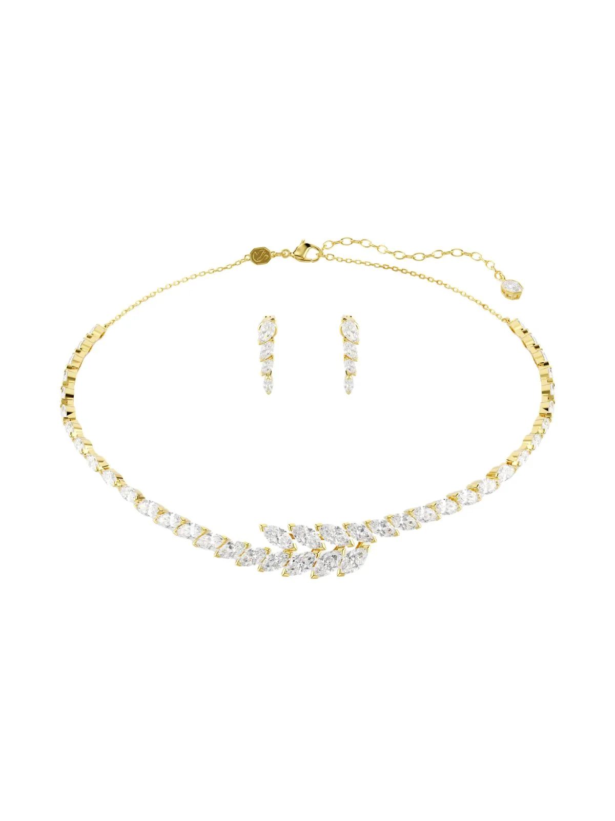 SWAROVSKI Bộ Trang Sức Mesmera:Set White/Gos