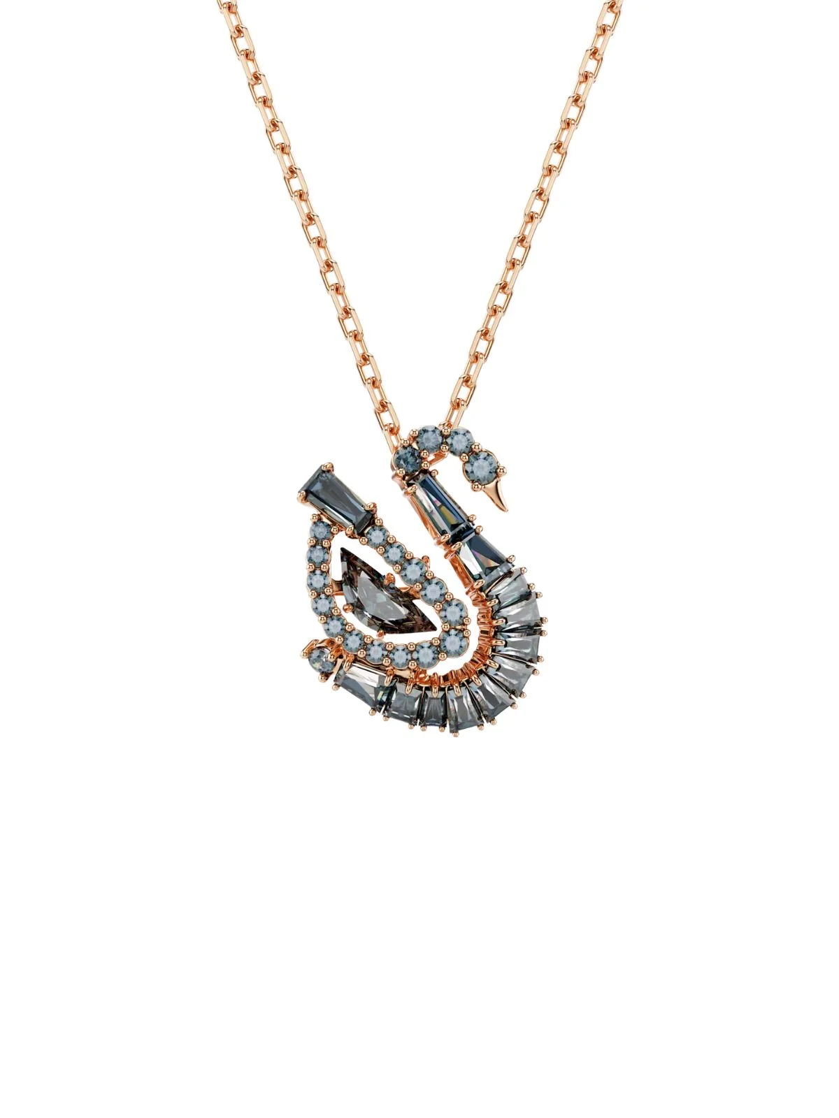 SWAROVSKI Vòng Cổ Swan:Pend Gry/Ros