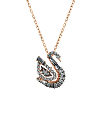 SWAROVSKI Vòng Cổ Swan:Pend Gry/Ros