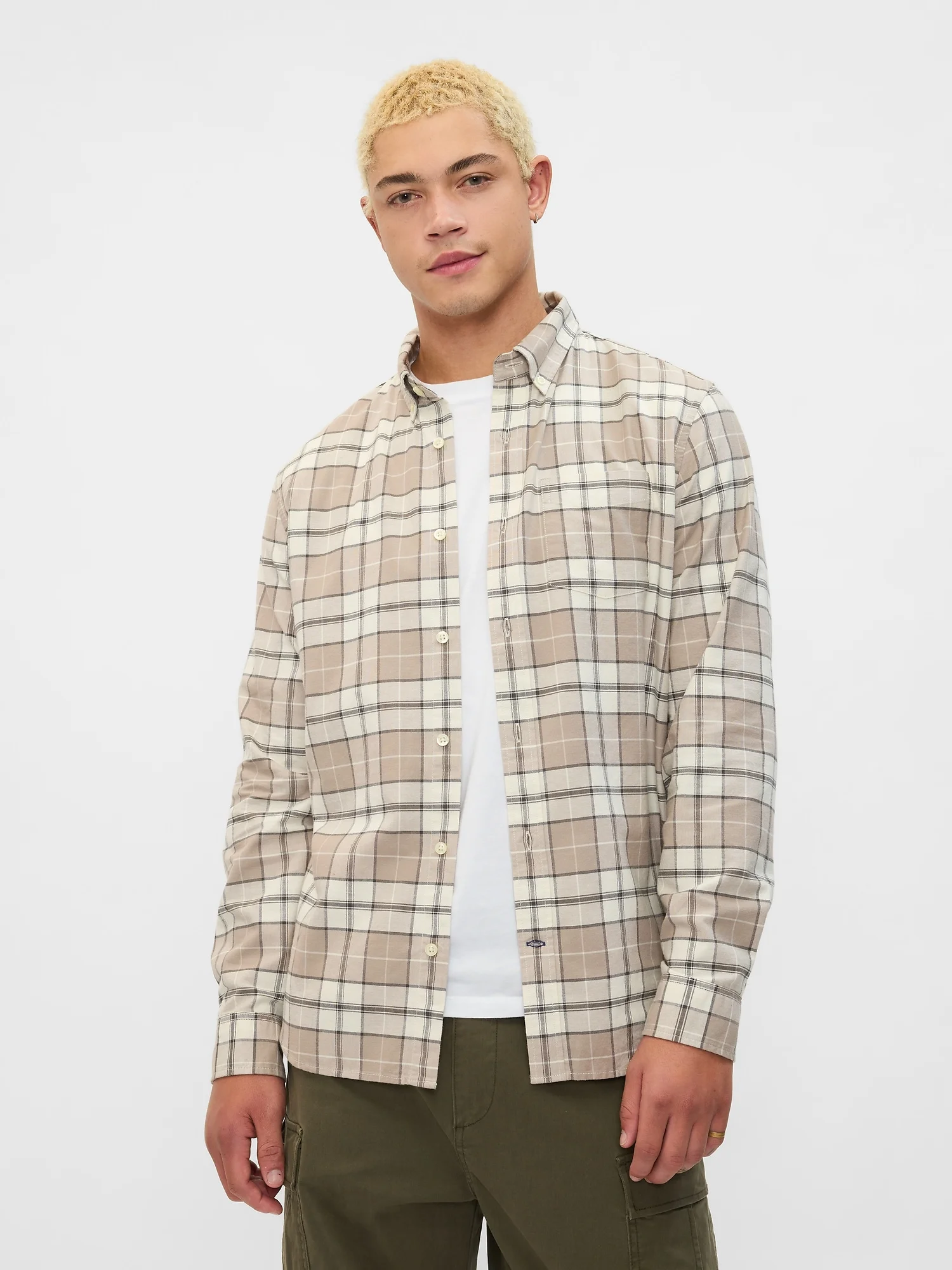 GAP Áo Sơ Mi Nam - Oxford Shirt in Standard Fit
