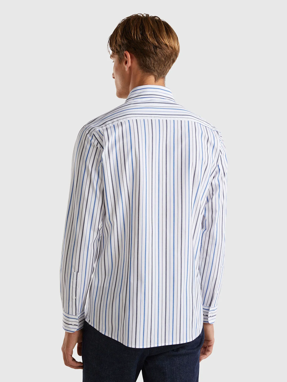 UNITED COLORS OF BENETTON Áo Sơ Mi Dài Tay Nam Men Shirt