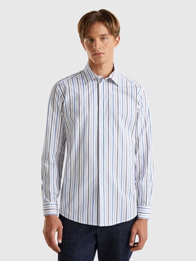 UNITED COLORS OF BENETTON Áo Sơ Mi Dài Tay Nam Men Shirt