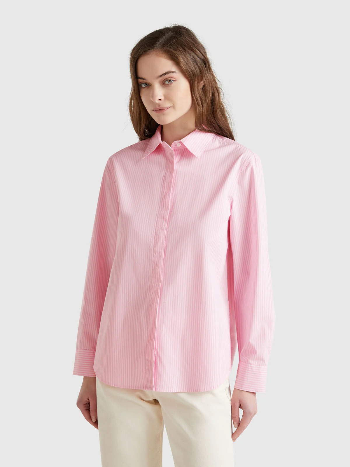 UNITED COLORS OF BENETTON Áo Sơ Mi Dài Tay Nữ