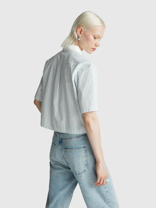 UNITED COLORS OF BENETTON Áo Sơ Mi Ngắn Tay Nữ Women Shirt
