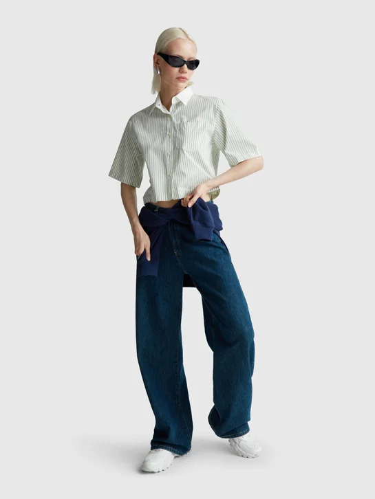 UNITED COLORS OF BENETTON Áo Sơ Mi Ngắn Tay Nữ Women Shirt