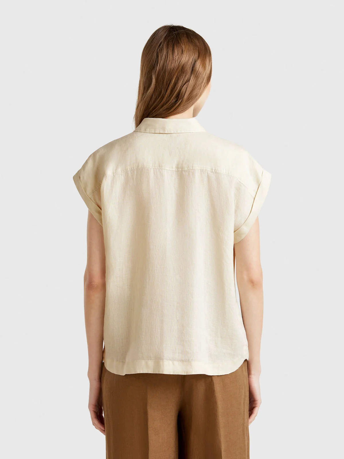 UNITED COLORS OF BENETTON Áo Sơ Mi Ngắn Tay Nữ