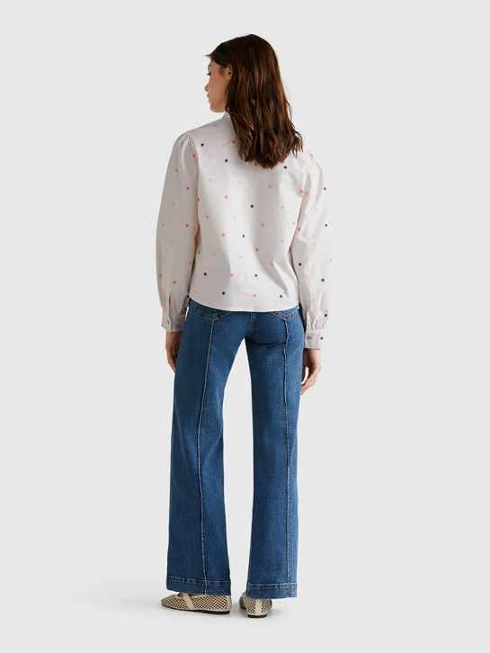 UNITED COLORS OF BENETTON Áo Sơ Mi Dài Tay Nữ