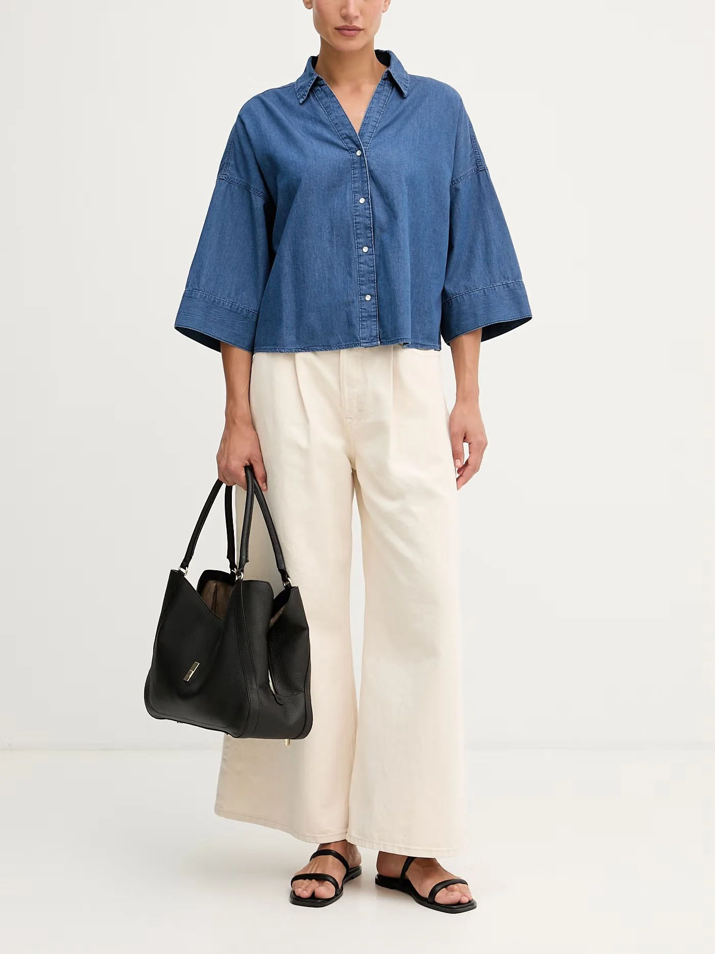 UNITED COLORS OF BENETTON Áo Sơ Mi Ngắn Tay Nữ Women Shirt