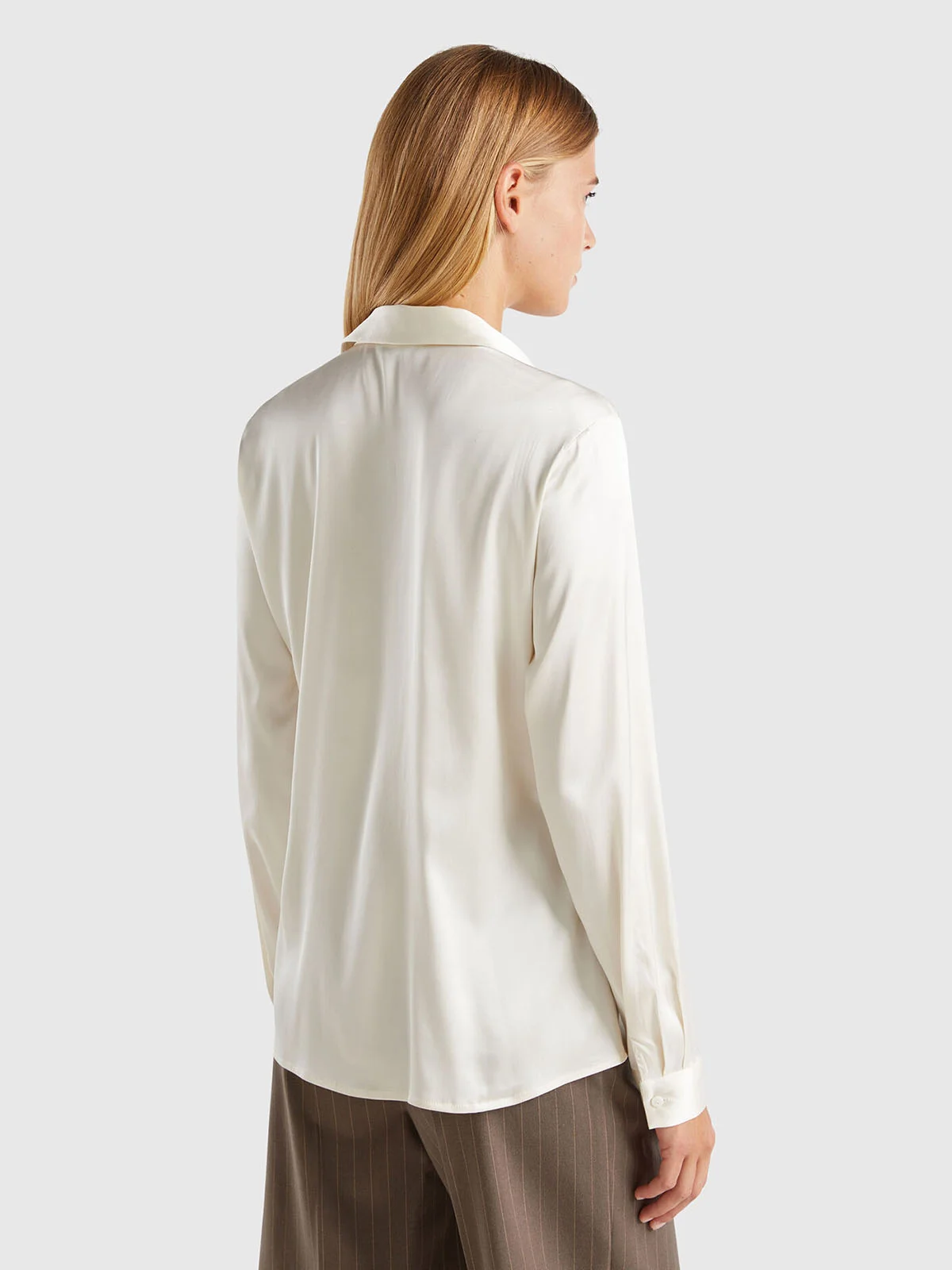 UNITED COLORS OF BENETTON Áo Sơ Mi Dài Tay Nữ Women Shirt