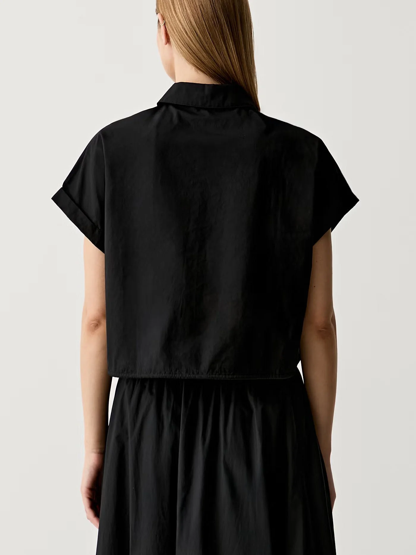 UNITED COLORS OF BENETTON Áo Sơ Mi Ngắn Tay Nữ Women Shirt