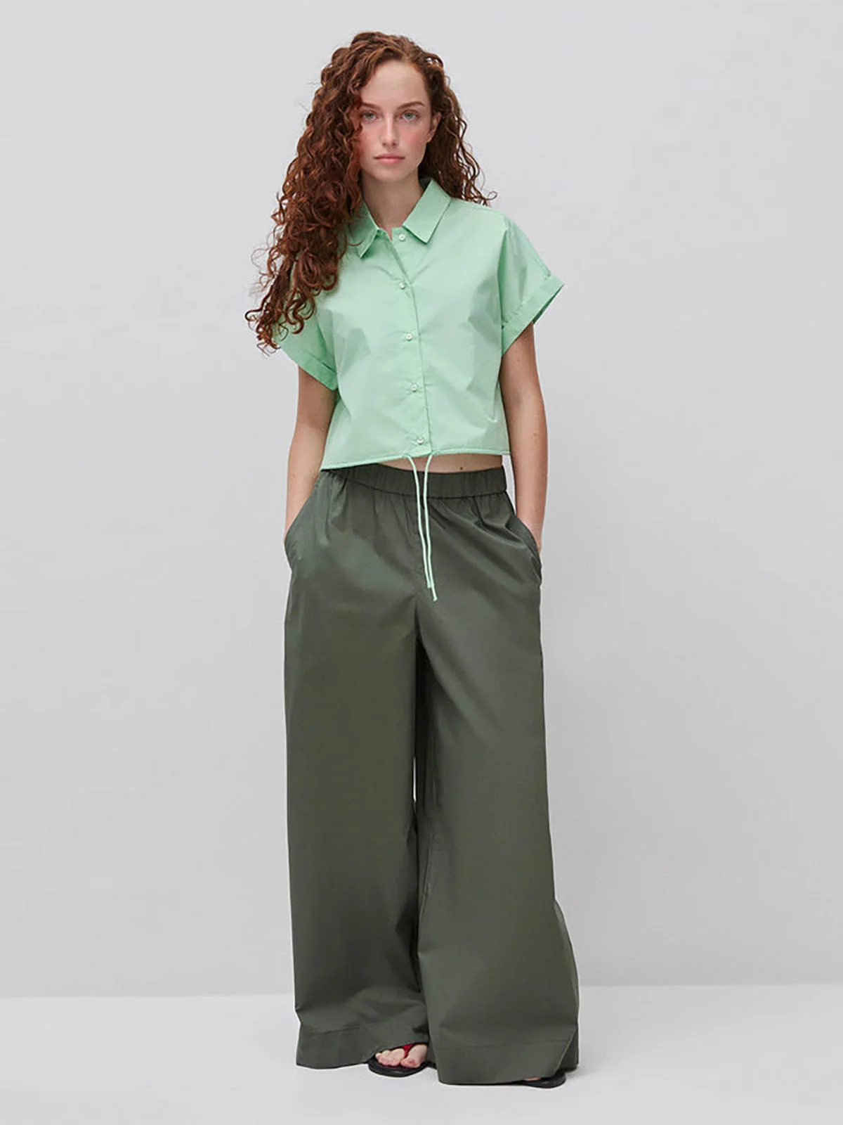 UNITED COLORS OF BENETTON Áo Sơ Mi Ngắn Tay Nữ Women Shirt