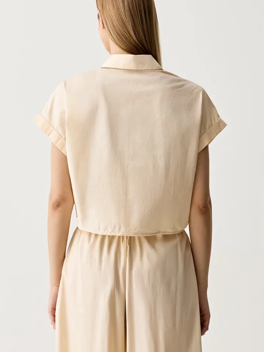UNITED COLORS OF BENETTON Áo Sơ Mi Ngắn Tay Nữ Women Shirt
