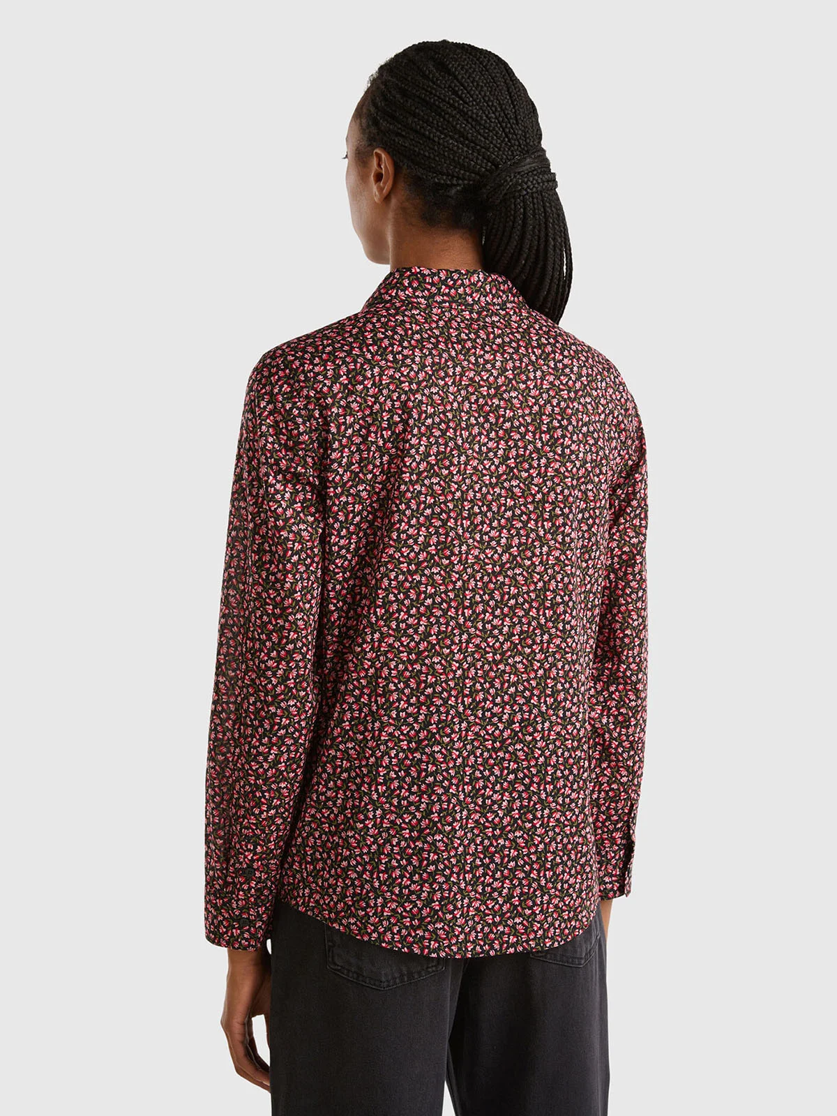 UNITED COLORS OF BENETTON Áo Sơ Mi Dài Tay Nữ Women Shirt